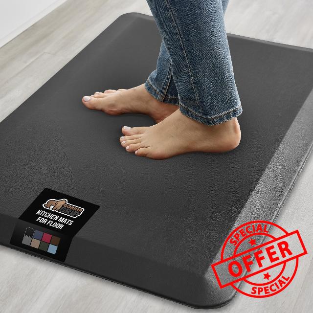 GORILLA GRIP Comfortable Cushioned Kitchen Mats for Floor