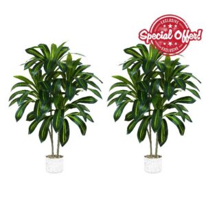 2 Pack Artificial Dracaena Tree Indoor