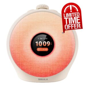 Dekala Sunrise Alarm Clock for Heavy Sleepers with Pulse Wake
