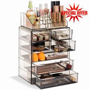 Sorbus Acrylic Makeup Organizer Set