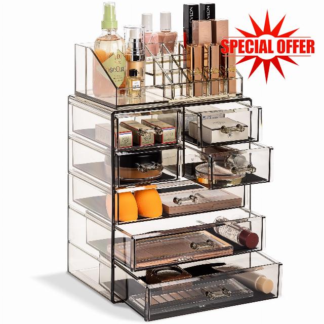 Sorbus Acrylic Makeup Organizer Set