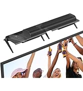 Soundbar Mount, No Drilling Steel TV Top Shelf with Storage Boxes, Sound bar Mount up to 15 lbs, ...