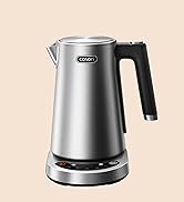 Cosori Iconic Stainless Steel 6.5 Qt Smart Air Fryer, PFAS-Free Ceramic Coating, Max 450°F, Consi...