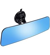 Wontolf Rear View Mirror Universal Rearview Mirror Interior Anti-glare RearView Mirror with Sucti...