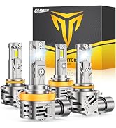 FAHREN H11 9005 Light bulbs combo, 120000 12X Super Bright H9 H8 HB3 off-Road Use or Fog light Bu...