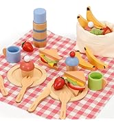 Pillowhale Montessori Wooden Toys Set for Toddlers 12M+ – 4-in-1 Educational Toy with Stacking Ri...