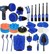 63'' Flow-Thru Car Wash Brush with Long Handle, Complete Soft Bristles Car Washing Brush Mop Kit,...