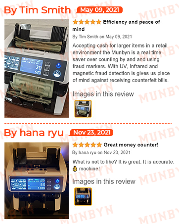 MUNBYN P01 Thermal Printer for IMC01, IMC08, IMC09 Money Counter Machine Mixed Denomination, Exte...