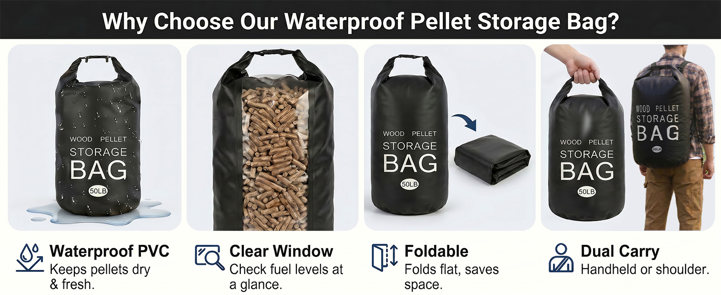 smoker pellet storage