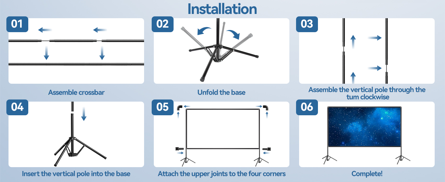 projector screen with stand