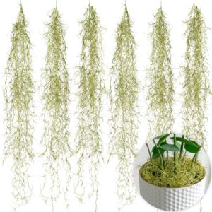 SEEKO Succulents Fake Spanish Moss 6 Pack