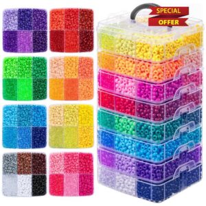 Simetufy 10000PCS Pony Beads Bulk