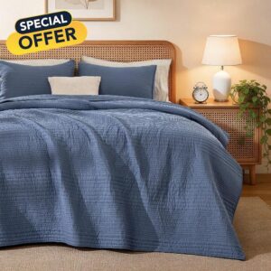 Love's cabin Queen Size Cotton Quilt Set