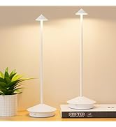 Aoceley 2-Pack 6000mAh Rechargeable Led Table Lamps,Outdoor Cordless Table Lamp Waterproof Portab...