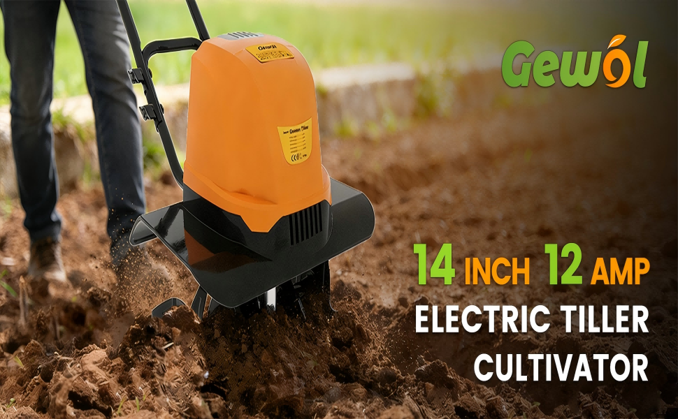 14 INCH 12 AMPELECTRIC TILLERCULTIVATOR