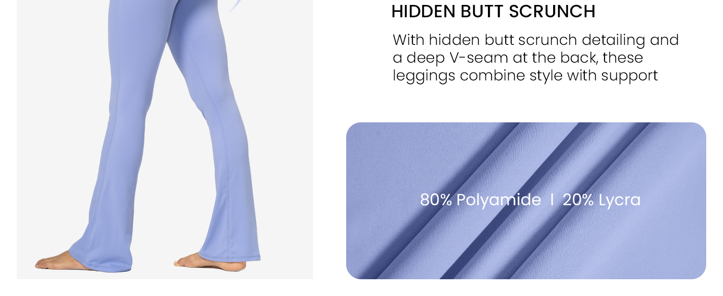 Sunzel Sunzfly Hidden Butt Scrunch Mini Flare Leggings for Women