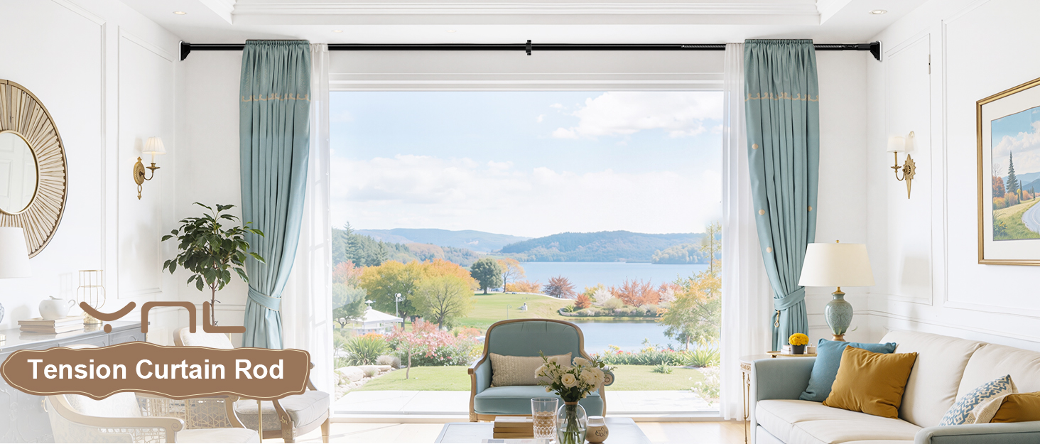 tension curtain rod