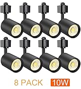 VANoopee 10W Dimmable LED Track Lighting Heads H Type Track Light Replacement Fixtures Bright 300...