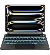 Otuoor Keyboard Case for iPad Air 11 inch (M3 2025 / M2 2024), Magnetic Detachable Keyboard Case ...