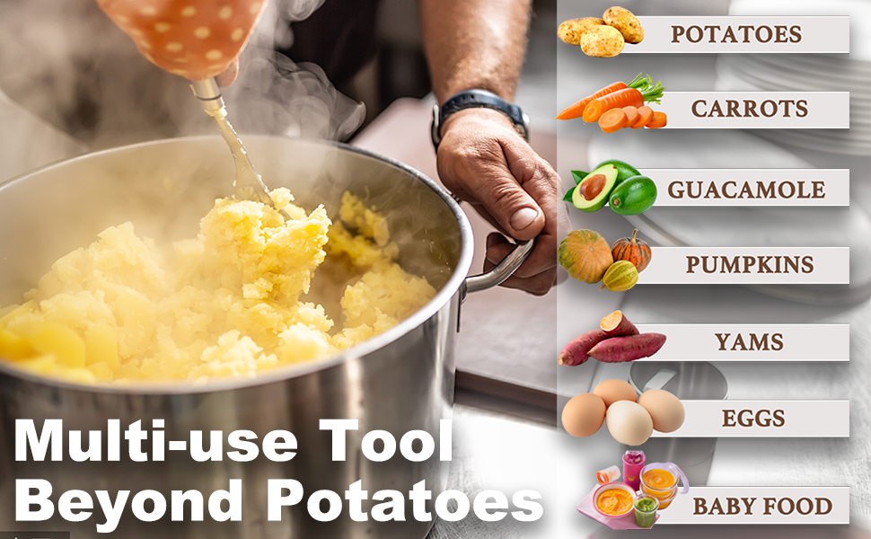 potato masher;potato ricer stainless steel