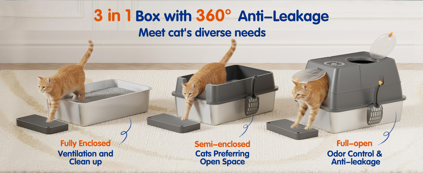 stainless steel litter box