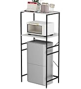 QieerHior Mini Fridge Shelf Mini Fridge and Microwave Stand Over Mini Fridge Storage Rack Height ...