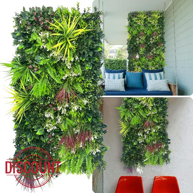 ODTORY Artificial Hedge Grass Wall Panel: 40" x 20" UV-Anti Faux Boxwood Ivy Greenery Backdrop