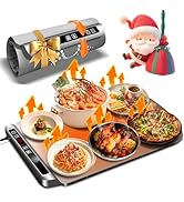 Warming Mat for Food | Max Temp 248℉,Electric Warming Tray with Timer and 8-Level Adjustable,Fast...