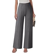 NIMIN Trousers Pants for Women Stretchy High Waisted Business Casual Slacks for Work Wide Leg Ple...