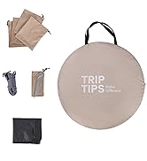 TRIPTIPS Pop Up Shower Tent with Floor Changing Tent with Mesh Window Camping Shower Tent 6.9 FT ...