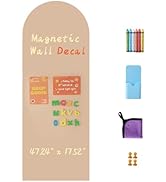 TJJINI Arch Magnetic Wall Decal 47.24" x 17.52", Magnet Chalkboard for Wall, Magnetic Chalk Board...