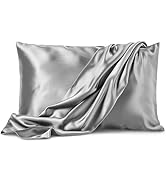 Pure Bedding Satin Pillowcase 2 Pack - Queen Size (20