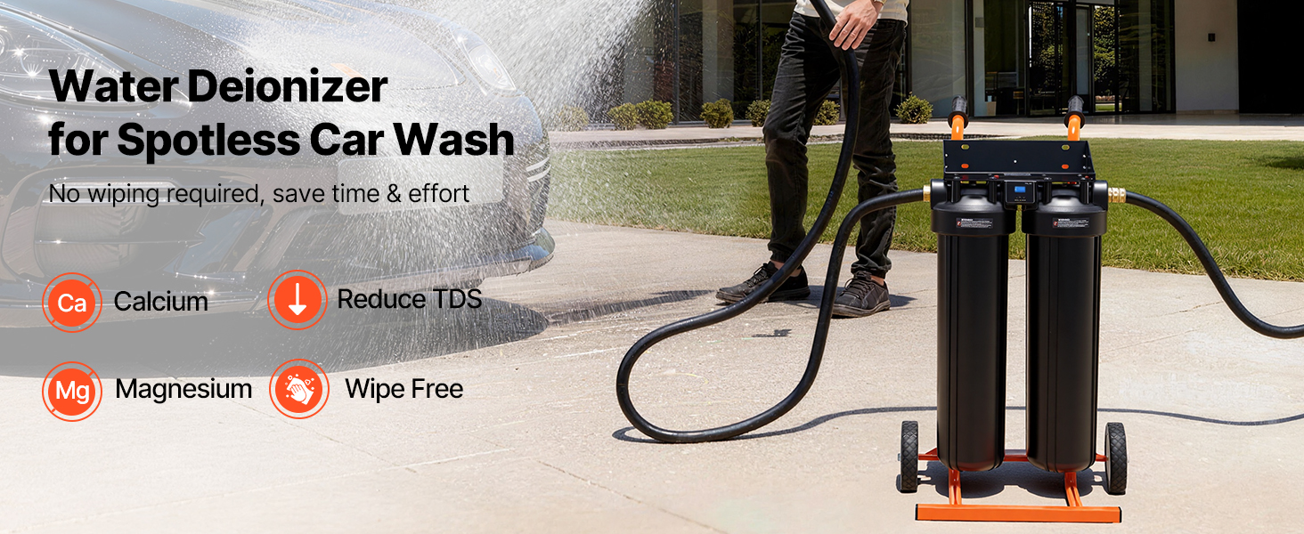 deionized water system for car wash