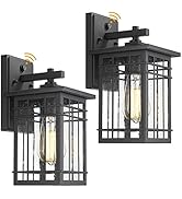 Diyel Outdoor Pendant Light Exterior Hanging Light for Porch 1-Light Hanging Lantern in Balck Fin...