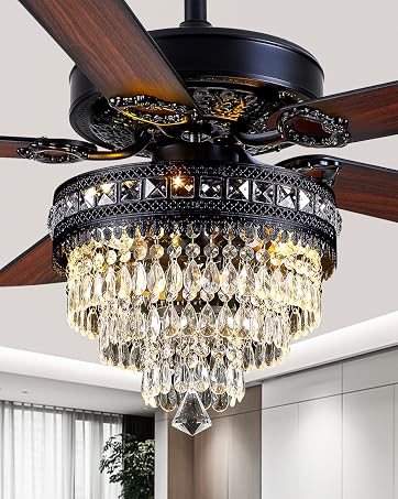 52 Inch Fandelier Ceiling Fan