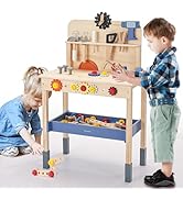 Pillowhale Standing Tower for Toddlers- Adjustable Height with 360° Safety Rail, Kids Step Stool ...