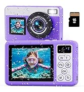 Maxmango D70 Underwater Camera, 10FT Waterproof Digital Camera for Pool & Beach, 4K 48MP Teens Un...