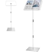 Podium Stand, Lecterns & Podiums, Acrylic Podium, Portable Podium Stand, Adjustable Angles with M...