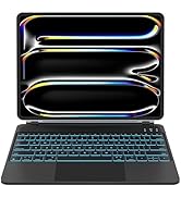 Otuoor iPad Pro 11 Inch Case with Keyboard (M4, 2024), Magnetic Detachable Keyboard Case for iPad...