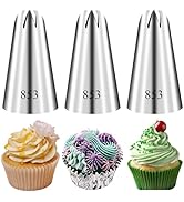 FANTEXY 3 Pieces 9FT Large Piping Tips for Cake Decorating, Frosting Piping Kit, Churro Maker,Cak...