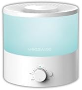 MegaWise Healthy Top-Refill Cool Mist Humidifiers for Bedroom, 24dB Ultrasonic Air Vaporizer with...