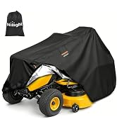 Nilight Riding Lawn Mower Cover 72 Inch, 420D Waterproof Lawn Tractor Cover, Heavy Duty UV Protec...
