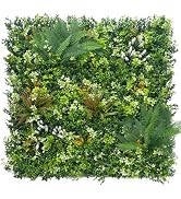 ODTORY Artificial Boxwood Roll Panels:40 X 120 in(33.5 sqft) UV-Anti More Dense Greenery Grass Wa...