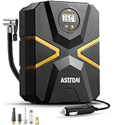 AstroAI Tire Inflator Portable Air Compressor 150 PSI 12V DC Tire Pump with Digital Gauge Auto Sh...