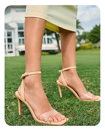 Coutgo Womens Low Kitten Heels Slingback Pumps Closed Pointed Toe Buckle Party Work Dress Shoes