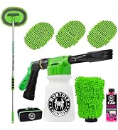 Wontolf Car Wash Foam Gun Foam Cannon with Car Wash Soap, Microfiber Car Wash Mitt, Storage Bag -...
