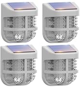 Energetic Solar Outdoor Lights, 1800LM 150 LED Security Motion Sensor Outdoor Lights with Remote ...