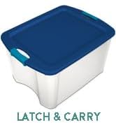 Sterilite 12 Pack Latching Box, Under Bed Storage Bins with Lids, Clear Plastic, 64 Quart - Heavy...