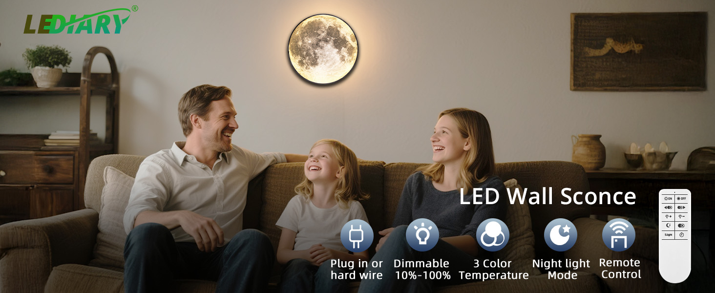 moon wall light for bedroom