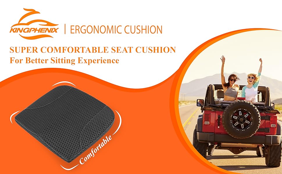 Comfortable memory foam car seat cushion is value for money, making you enjoy work or drive all day